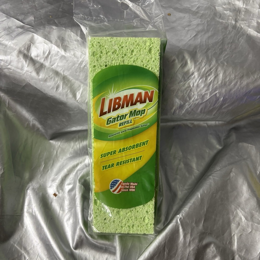 Libman GATOR MOP HEAD REFILL Tear Resistant Super Absorbent #03021